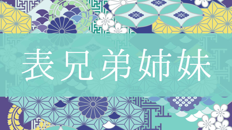 「表従兄弟姉妹」とはどんな意味？行政書士が家系図で解説！