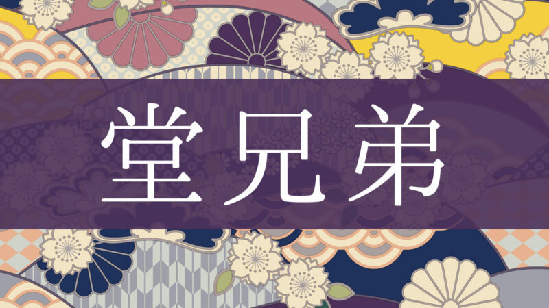 「堂兄弟」とはどんな意味？行政書士が家系図で解説！