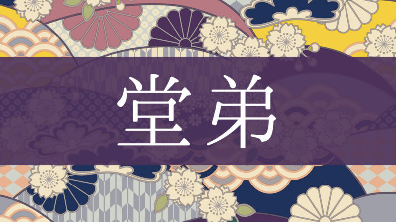 「堂弟」とはどんな続柄？行政書士が家系図で解説！