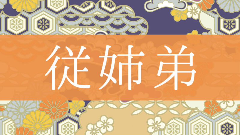 「従姉弟」とはどんな意味？行政書士が家系図で解説！