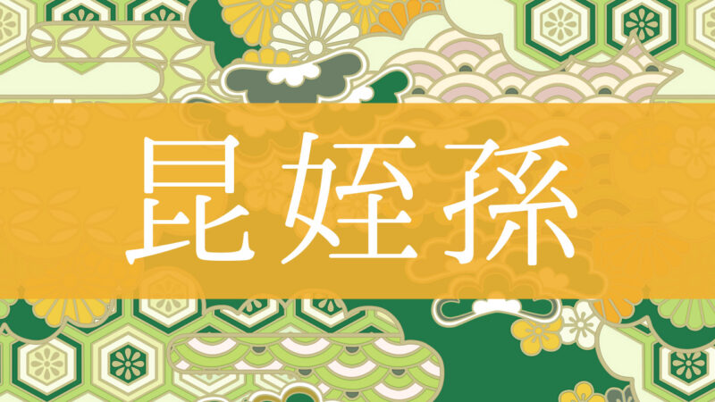 「昆姪孫」とはどんな意味？行政書士が家系図で解説！