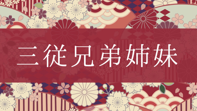 「三従兄弟姉妹」とはどんな意味？行政書士が家系図で解説！